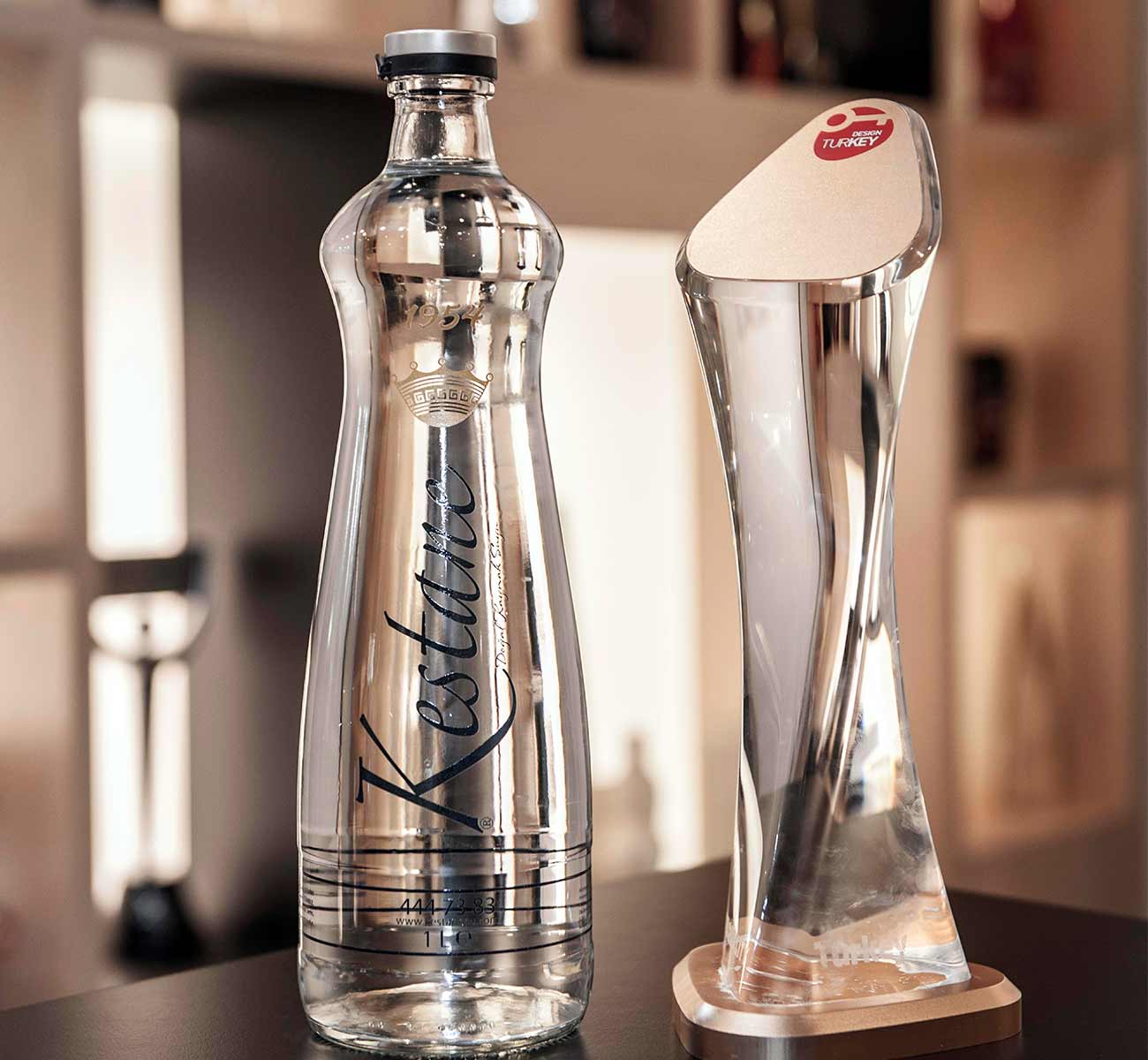 Kestane award-winning glass bottle design